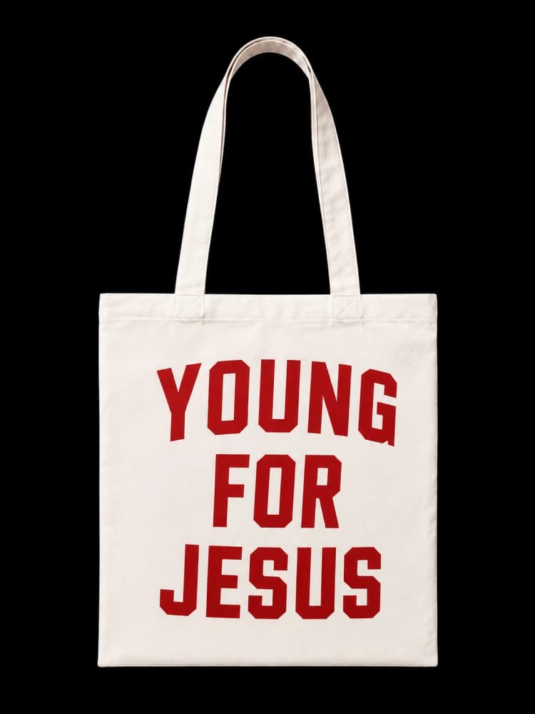 Young for Jesus sur Tote bag
